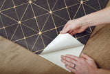 Wallpaper Double Diamonds Peel & Stick Wallpaper // Black