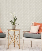 Wallpaper Double Diamonds Peel & Stick Wallpaper // Off White