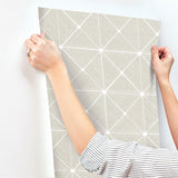 Wallpaper Double Diamonds Peel & Stick Wallpaper // Off White
