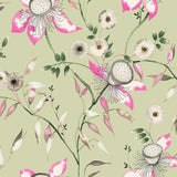 Wallpaper Dream Blossom Wallpaper // Light Green