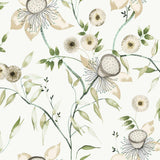 Wallpaper Dream Blossom Wallpaper // White & Green