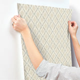 Wallpaper Dyed Ogee Wallpaper // Taupe