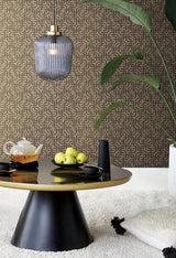 Wallpaper Dynastic Lattice Wallpaper // Gold