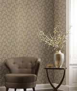 Wallpaper Dynastic Lattice Wallpaper // Gold
