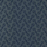 Wallpaper Dynastic Lattice Wallpaper Sample // Navy 8 x 10