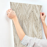 Wallpaper Ebru Marble Wallpaper // Warm Neutral