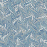 Wallpaper Ebru Swirls Peel & Stick Wallpaper // Blue