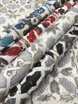 Wallpaper Ecaustic Tile Peel & Stick Wallpaper // Grey