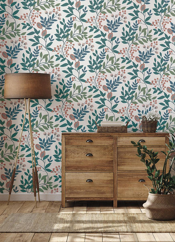 Wallpaper Eden Retreat Wallpaper // Pink & Teal