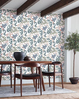 Wallpaper Eden Retreat Wallpaper // Pink & Teal