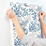 Wallpaper Eden Retreat Wallpaper // White & Blue