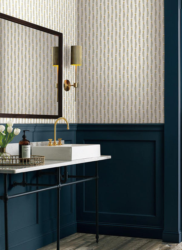 Wallpaper Eden Wallpaper // White & Beige