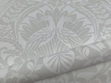 Wallpaper Egret Damask Wallpaper // White & Cream