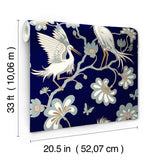 Wallpaper Egrets Wallpaper // Navy