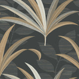 Wallpaper El Morocco Palm Wallpaper // Black