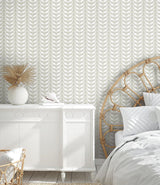 Wallpaper Elegant Birds Peel & Stick Wallpaper // Beige