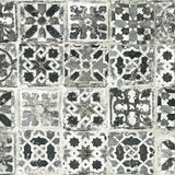 Wallpaper Encaustic Tile Peel & Stick Wallpaper // Black