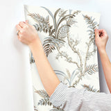 Wallpaper Enchanted Fern Wallpaper // Beige & Grey