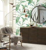 Wallpaper Enchanted Fern Wallpaper // Blue & Green