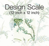 Wallpaper Enchanted Fern Wallpaper // Blue & Green