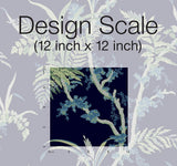 Wallpaper Enchanted Fern Wallpaper // Navy & Green