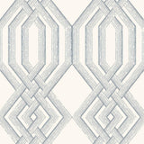 Wallpaper Etched Lattice Wallpaper // Blue