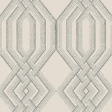 Wallpaper Etched Lattice Wallpaper // Grey