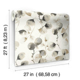 Wallpaper Eucalyptus Trail Wallpaper // Black & Caramel