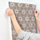 Wallpaper Everlasting Wallpaper // Coral & Gold