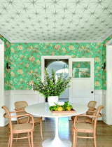 Wallpaper Fanciful Wallpaper // Blue & Green