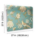 Wallpaper Fanciful Wallpaper // Blue & Green