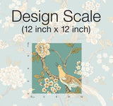 Wallpaper Fanciful Wallpaper // Blue & Green