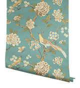 Wallpaper Fanciful Wallpaper // Blue & Green