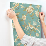 Wallpaper Fanciful Wallpaper // Blue & Green