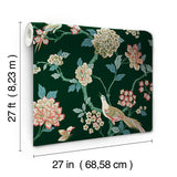 Wallpaper Fanciful Wallpaper // Dark Green