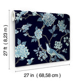Wallpaper Fanciful Wallpaper // Navy