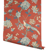 Wallpaper Fanciful Wallpaper // Orange & Blue