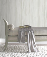 Wallpaper Fantasy Faux Bois Wallpaper // White & Pearl