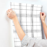 Wallpaper Farmhouse Plaid Wallpaper // Black & White