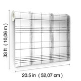 Wallpaper Farmhouse Plaid Wallpaper // Black & White