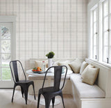 Wallpaper Farmhouse Plaid Wallpaper // Grey & White
