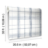 Wallpaper Farmhouse Plaid Wallpaper // Navy & White