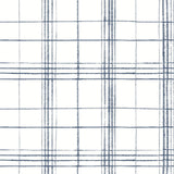 Wallpaper Farmhouse Plaid Wallpaper // Navy & White