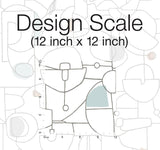 Wallpaper Fauvist Peel & Stick Wallpaper // Blue & Brown