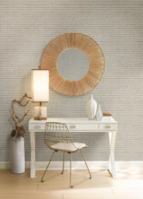 Wallpaper Faux Capiz Wallpaper // Putty & Brown