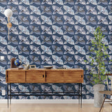Wallpaper Feather Flight Peel & Stick Wallpaper // Blue