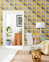 Wallpaper Feather Flight Peel & Stick Wallpaper // Yellow