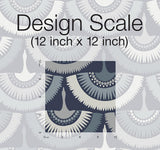 Wallpaper Feather & Fringe Wallpaper // Blue