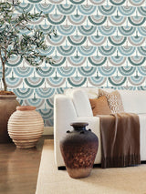 Wallpaper Feather & Fringe Wallpaper // Green