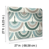 Wallpaper Feather & Fringe Wallpaper // Green